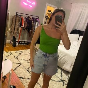 Revolve/Superdown one shoulder crop top